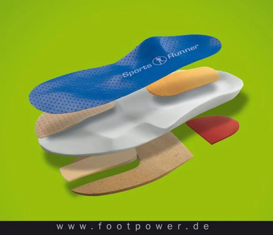 gegen Schmerzen: Sensomotorische Einlagen von footpower.