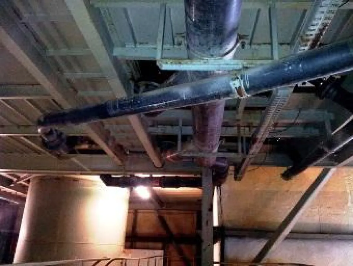 Die alten PVC Rohrleitungen der Wiederaufbereitungsanlage sind bereits seit rund 40 Jahren in Betrie