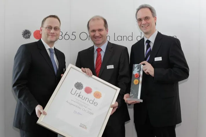 Bild: Auszeichnung der EFA als "Ausgewählter Ort im Land der Ideen" 2009