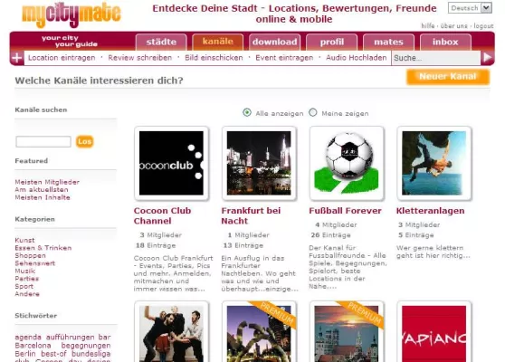 Bild: Neuer Service von mycitymate: Multi-Media Themen ‚Kanäle’ - Starkes mobiles Marketing für Gewerbetreibende