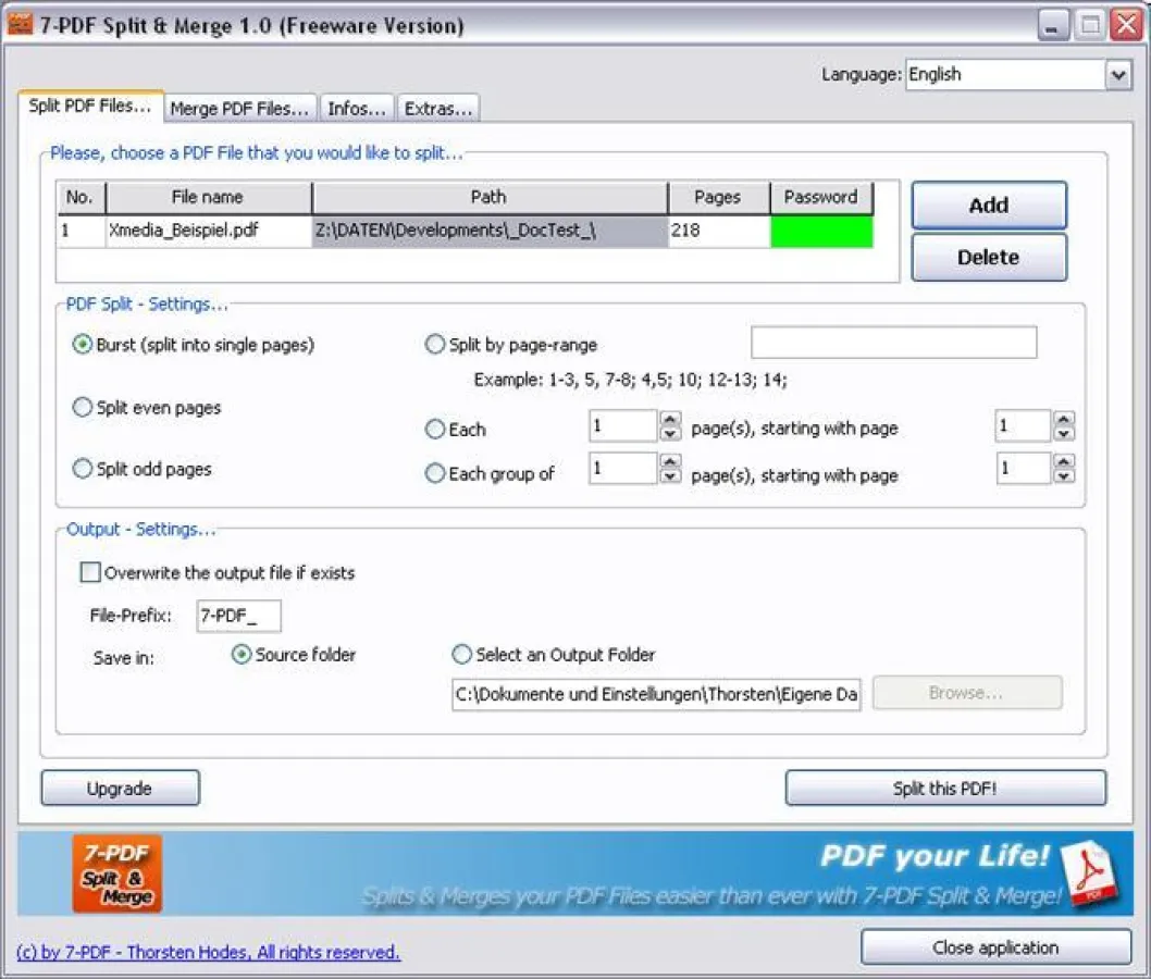 PDF - Dateien einfach zusammenführen und teilen mit