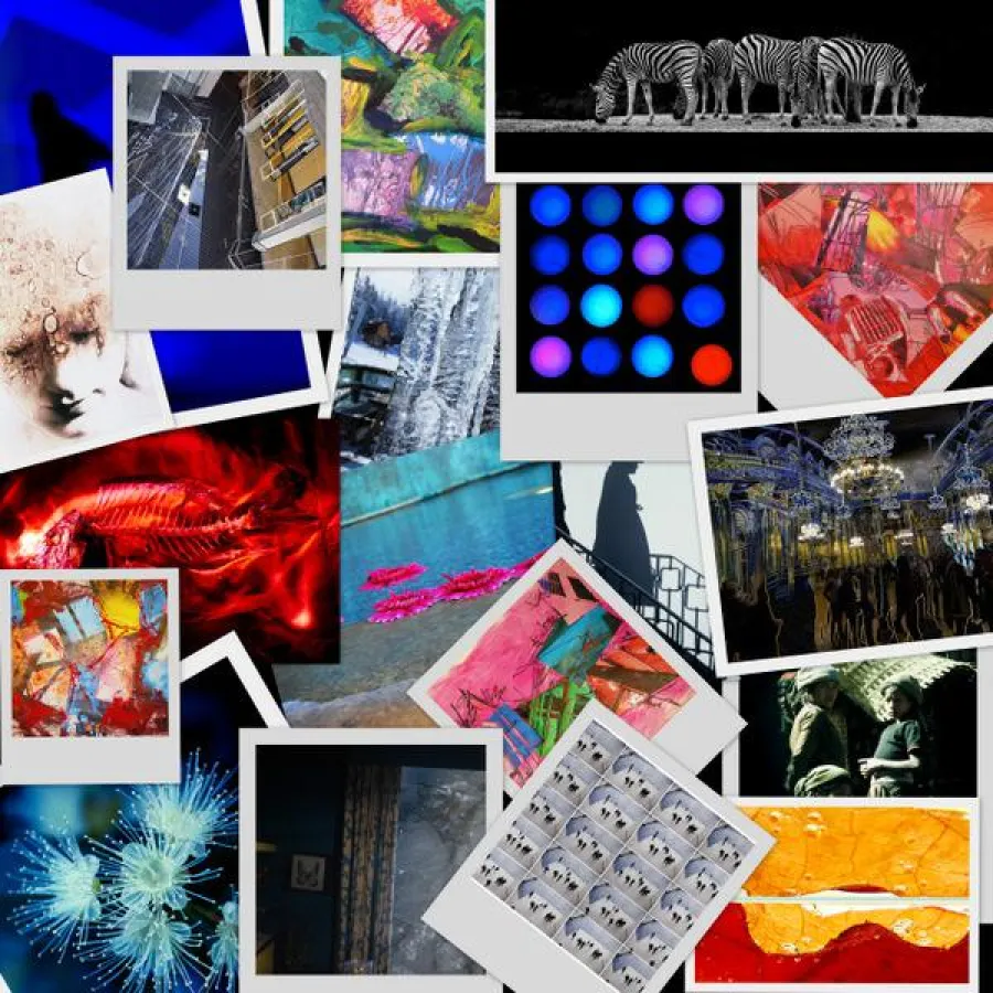 Collage - artworks - Elfi Anderegg, Andrea Beckers, Admira Bradaric, Pascal Dorothee, Marlen Peix, E