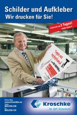 Bild: Kroschke sign-international: 120 Referenzbeispiele im neuen Blätterkatalog „Schilder und Aufkleber“