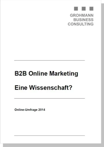 Bild: Ergebnisse der B2B Online Marketing-Umfrage 2014 liegen vor