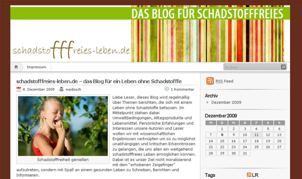 schadstofffreies-leben.de - Das Blog für eine Alltagsgestaltung ohne Schadstoffe