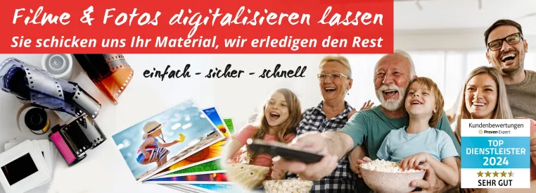 Bild: Sie schicken uns ihre Film- & Fotomaterialien  und wir kümmern uns um den Rest