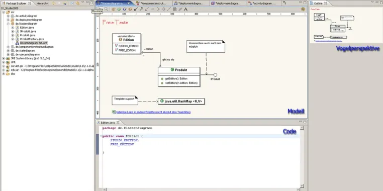Bild: Omondo gibt das neue Release von EclipseUML bekannt