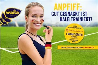 Bild: Wasa Snacking-Promotion: "Knack Dich fit für die EM"
