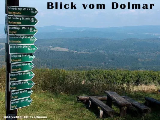 Bild: Eine reizvolle Mountainbike-Tour von Schmalkalden zum Berg Dolmar