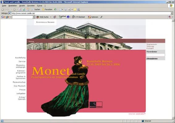 Bild: construktiv erstellt Internet-Auftritt für Monet-Ausstellung der Kunsthalle Bremen