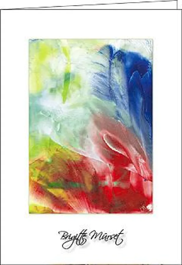 Weihnachtskarte. (Original durch Heisswachsmalerei erstellt)