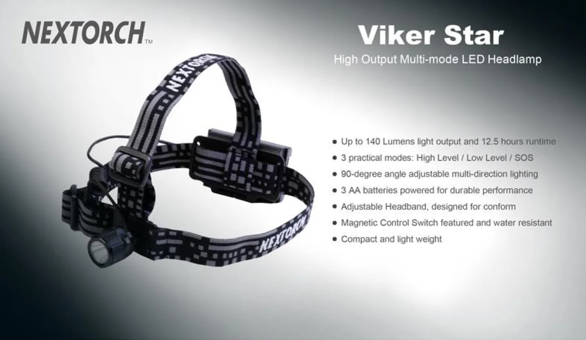Stirnlampe Viker Star - Hochwertig und Zuverlässig