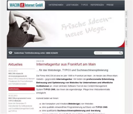 Bild: WACON relauncht eigenen Webauftritt