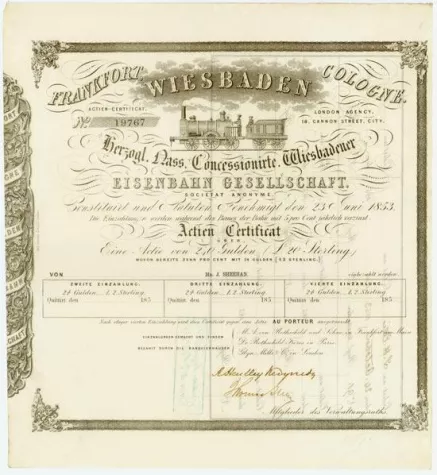 Bild: HWPH AG versteigert Linde-Aktie mit Original-Signatur Carl von Linde