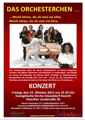 "Das Orchesterchen" wieder mit dem Konzert "Lebenszeiten" in Düsseldorf Bild: "Das Orchesterchen" wieder mit dem Konzert "Lebenszeiten" in Düsseldorf