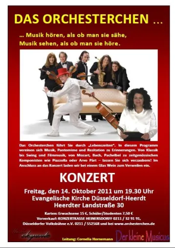 Bild: "Das Orchesterchen" wieder mit dem Konzert "Lebenszeiten" in Düsseldorf