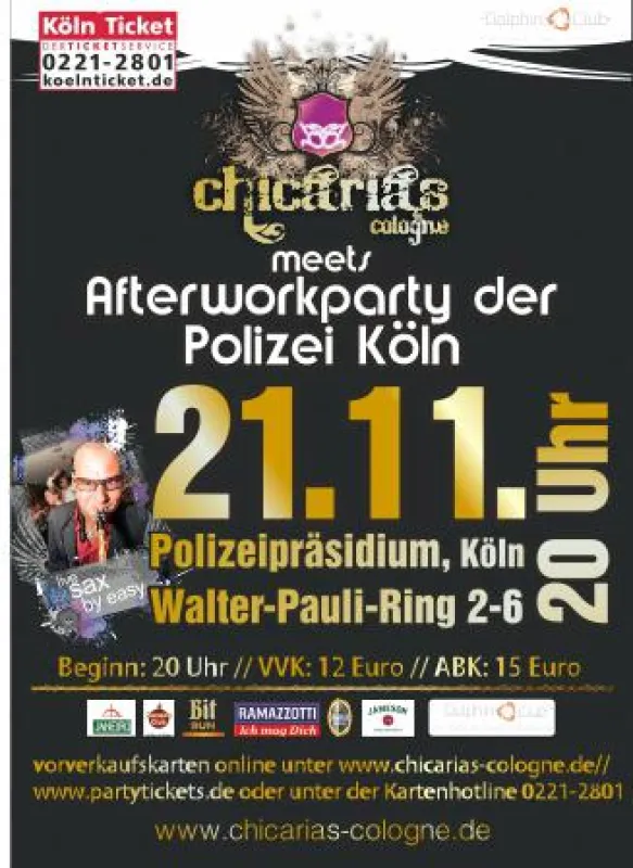 Chicarias Cologne meets Afterworkparty der Polizei Köln