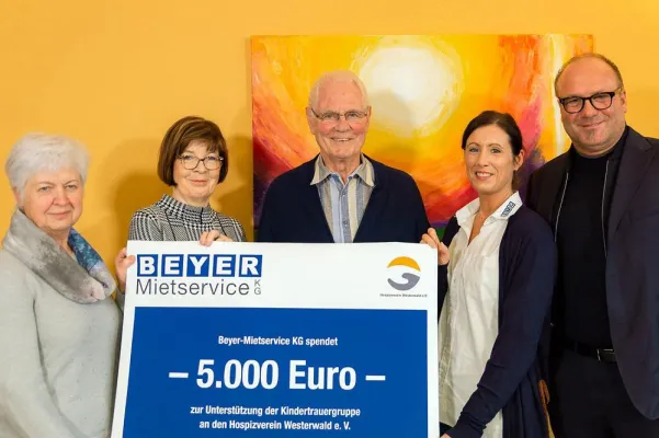 Nachhaltige Unterstützung für die Kindertrauergruppe des Hospizvereins Westerwald e. V. Bild: Nachhaltige Unterstützung für die Kindertrauergruppe des Hospizvereins Westerwald e. V.