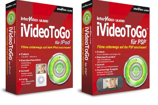 Bild: Ulead bringt iVideo ToGo - InterVideos neue Videokonvertierungsreihe für den mobilen Videogenuß