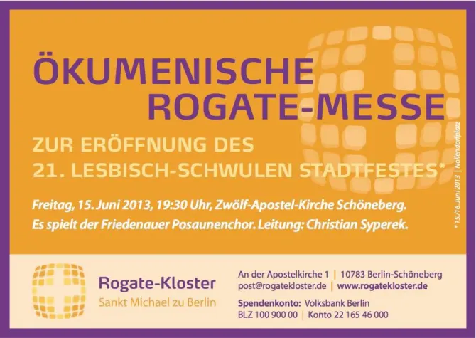 Stadtfest: Jenseits von Eden - Gottesdienst zur Eröffnung am Freitag Bild: Stadtfest: Jenseits von Eden - Gottesdienst zur Eröffnung am Freitag