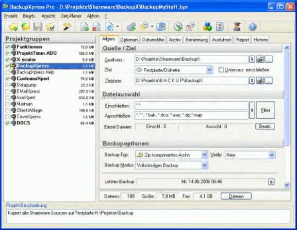 Bild: BackupXpress V3.0 - Datensicherung leicht gemacht
