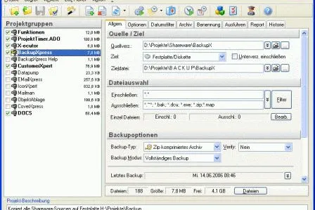 Bild: BackupXpress V3.0 - Datensicherung leicht gemacht