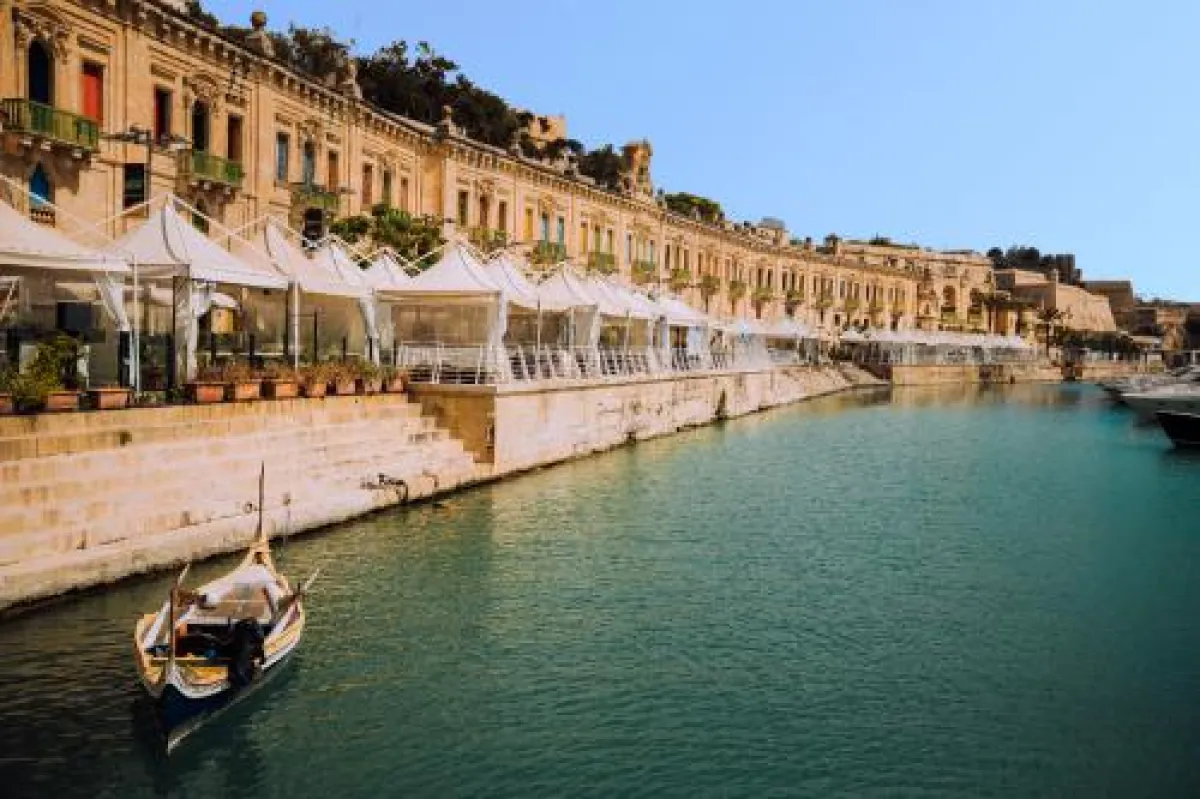 Die Waterfront der maltesischen Hauptstadt Valletta