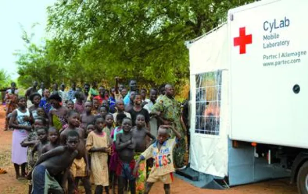 Bild: Deutsche Innovation zur HIV/AIDS-Diagnostik wird 2,5 Millionen Mal im Jahr 2008 angewendet