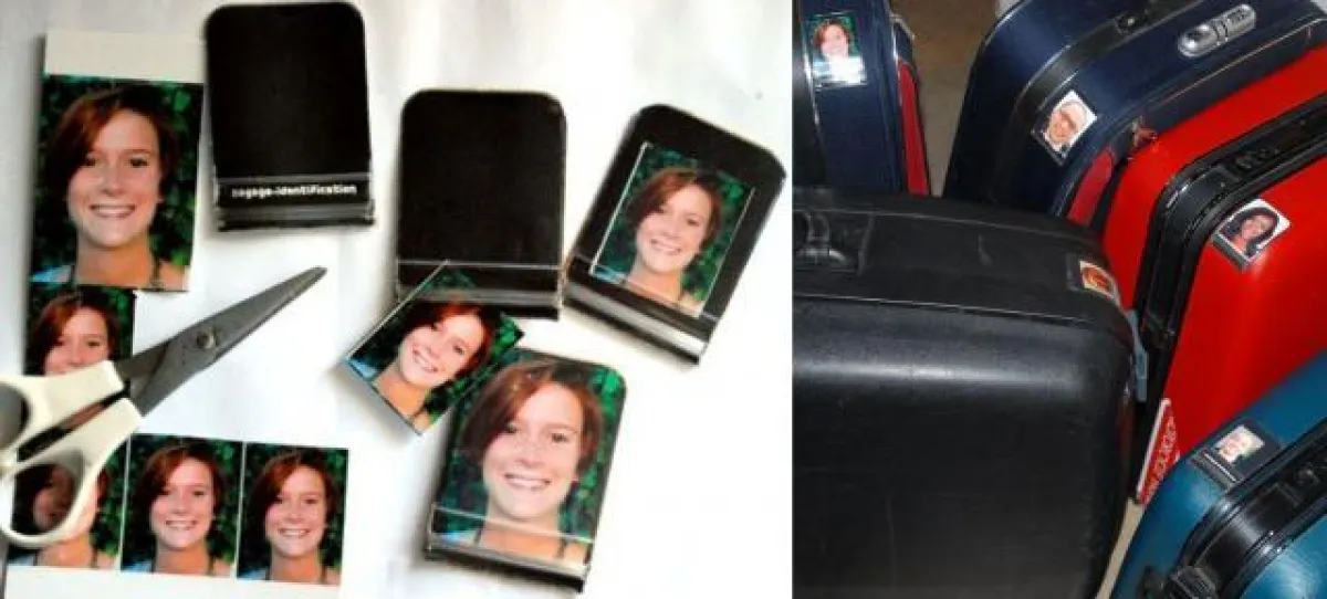 Die Photo-Aufklebetasche PAKT: Gepäck einfach, sicher und kostengünstig eindeutig markieren