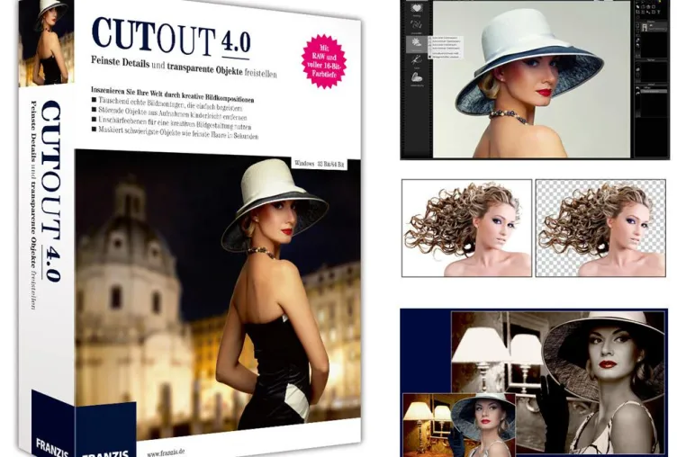 Bild: Neues FRANZIS CutOut 4.0 - exaktes Freistellen und kreative Fotomontagen