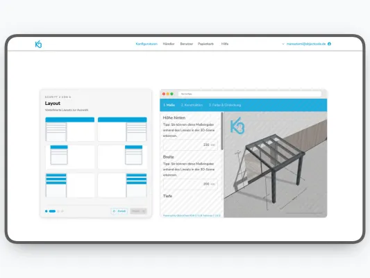Bild: Terrassendach-Planer-Software für mehr Anfragen und weniger Vertriebsaufwand