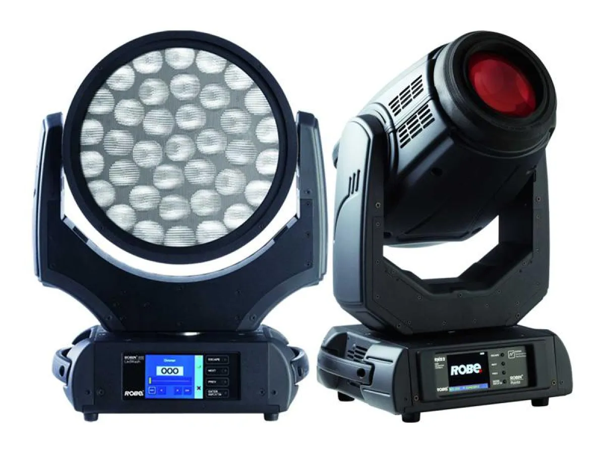 ROBE Robin 800 LEDWash und Robin Pointe (Foto: ROBE, frei zur Veröffentlichung bei Namensnennung)