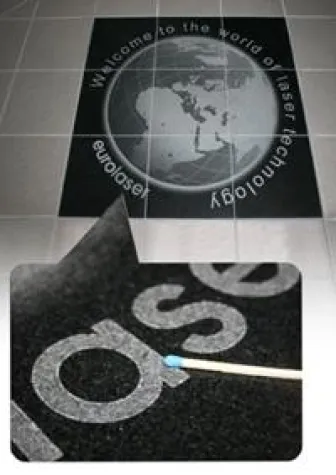 Bild: Lasergravur auf Granit