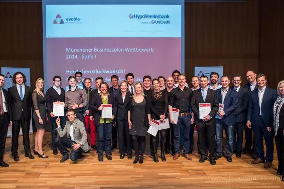 Bild: Die 10 Sieger des Münchener Businessplan Wettbewerbs 2014 – Stufe 1