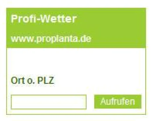 Bild: Wetterfenster und Newsticker - Mehrwert für Websites der grünen Branche
