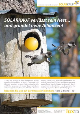 Bild: Saint-Gobain Building Distribution Deutschland GmbH (SGBDD) verkauft die Marke Solarkauf an die Luxra AG