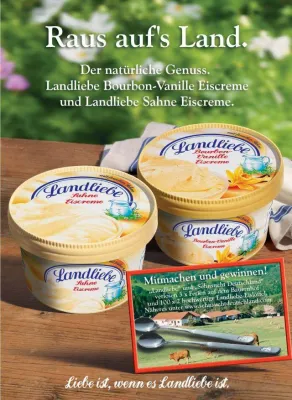 Bild: „Raus auf´s Land“ mit Sehnsucht Deutschland und Landliebe Eis