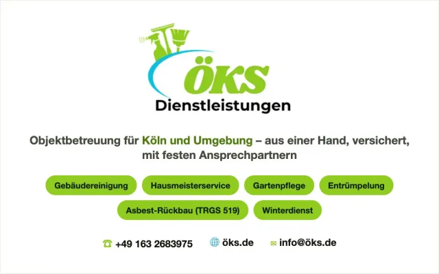 Bild: ÖKS Dienstleistungen: Gebäudereinigung, Hausmeister & Entrümpelung aus einer Hand in Köln