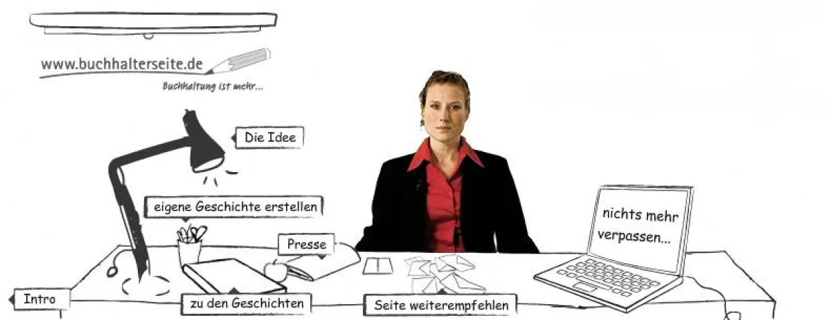 So werden Sie auf www.buchhalterseite.de begrüßt