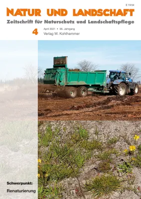 „Renaturierung“ – Neue Schwerpunktausgabe von „Natur und Landschaft“ Bild: „Renaturierung“ – Neue Schwerpunktausgabe von „Natur und Landschaft“