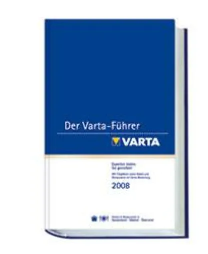 Der Varta-Führer 2008 im Fachhandel erschienen Bild: Der Varta-Führer 2008 im Fachhandel erschienen