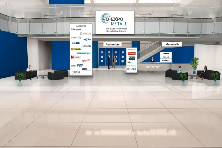 Bild: Countdown zur D-EXPO Metall läuft: Die virtuelle Messe startet mit drei Live-Tagen vom 8.-10. September 2020