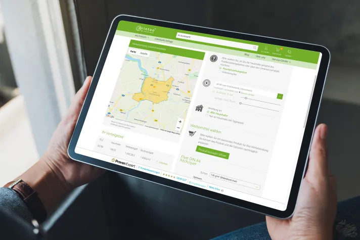 Bild: printoo GmbH integriert Postaktuell-Schnittstelle in Online-Druckerei-Shop für einfache Haushaltswerbung