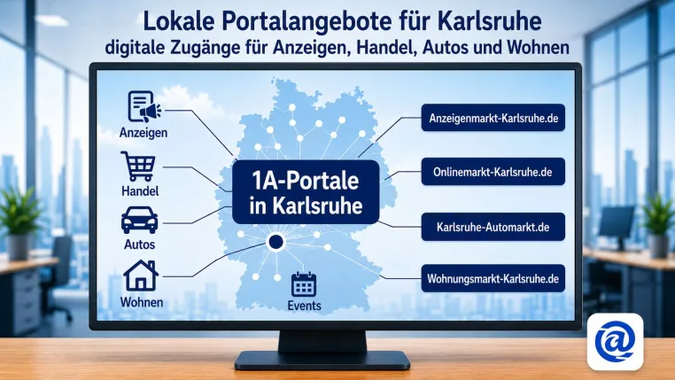 Karlsruhe erhält mit 1A-Portale.de zentrale Einstiege für lokale Angebote und Handel Bild: Karlsruhe erhält mit 1A-Portale.de zentrale Einstiege für lokale Angebote und Handel