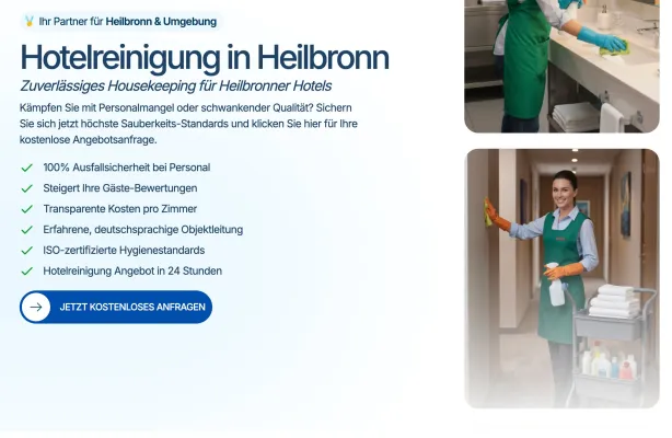 Bild: Housekeeping-Engpässe in der Region: Anbieter für Hotelreinigung in Heilbronn setzt auf Springer-System