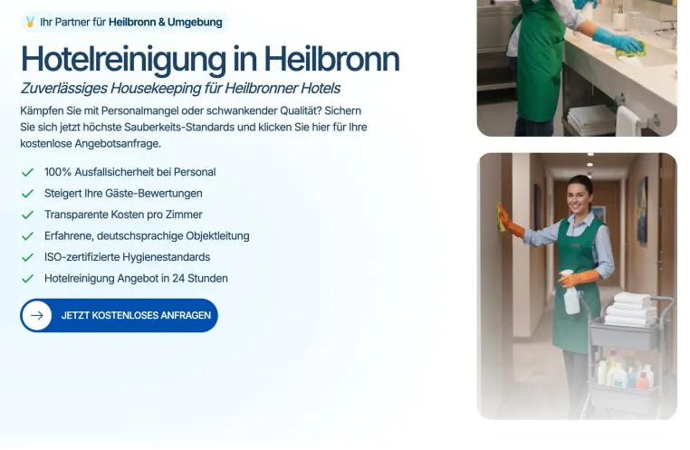 Bild: Housekeeping-Engpässe in der Region: Anbieter für Hotelreinigung in Heilbronn setzt auf Springer-System