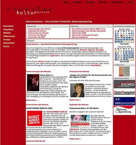 Kulturmarken.de - Das Online-Portal für Kultursponsoring Bild: Kulturmarken.de - Das Online-Portal für Kultursponsoring
