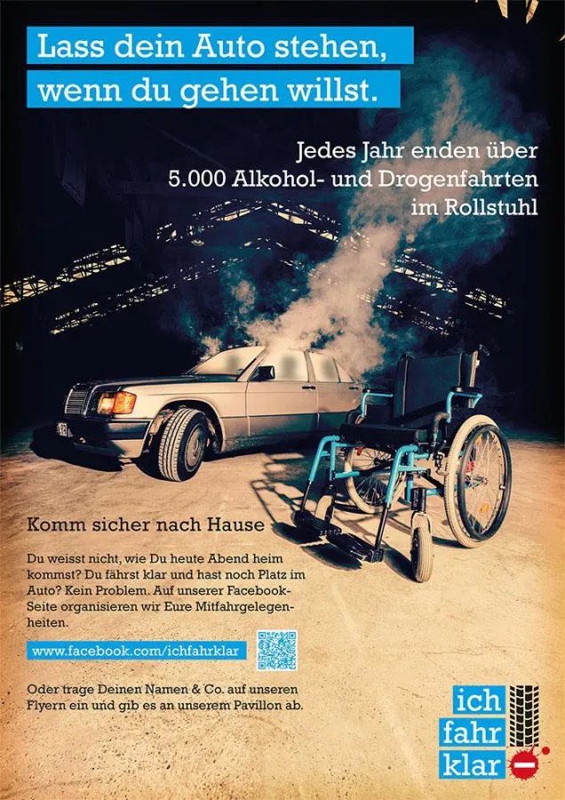 Lass Dein Auto stehen, wenn Du gehen willst.