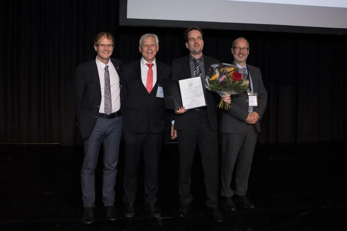 v.l.n.r. Prof. Jochen Schmitt, Prof. Edmund A.M. Neugebauer, Dr. Konrad Schmidt, Prof. Wolfgang Hoffmann ()