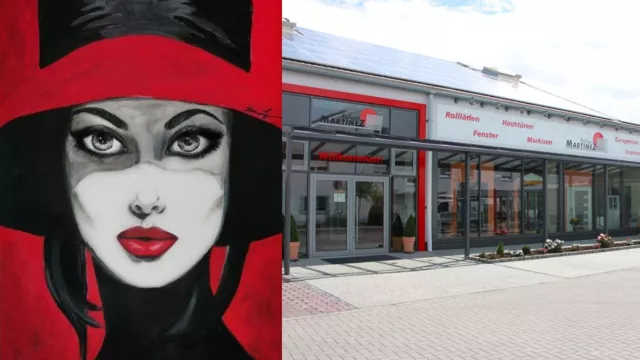 Bild: "La Femme Rouge": Kunst und Markisen vereint – Karen Ly und Rafael Martinez GmbH in Karben